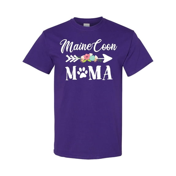 Inktastic Maine Coon Mama with Flowers and Arrow T-Shirt