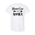 thumbnail image 1 of Inktastic Maine Coon Mama with Flowers and Arrow T-Shirt, 1 of 5