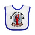 thumbnail image 1 of Inktastic Maine Just Here for the Lobster Boys or Girls Baby Bib, 1 of 4
