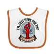 thumbnail image 1 of Inktastic Maine Just Here for the Lobster Boys or Girls Baby Bib, 1 of 4