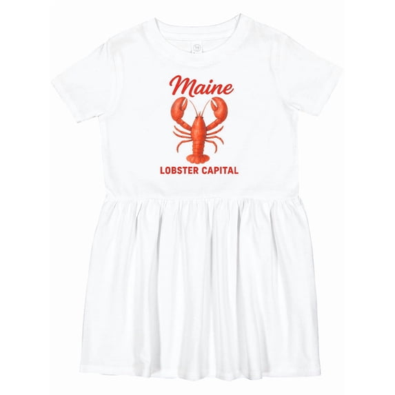 Inktastic Maine Lobster Girls Toddler Dress