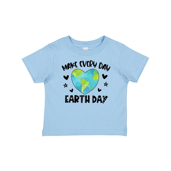 Inktastic Make Every Day Earth Day with Hearts and Stars Boys or Girls Baby T-Shirt