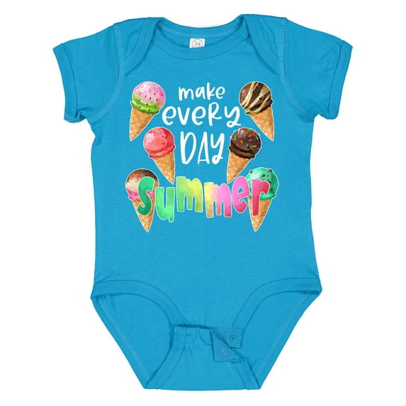 Inktastic Make Every Day Summer Ice Cream Cones Boys or Girls Baby Bodysuit