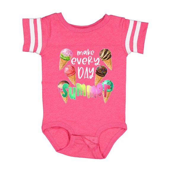 Inktastic Make Every Day Summer Ice Cream Cones Boys or Girls Baby Bodysuit