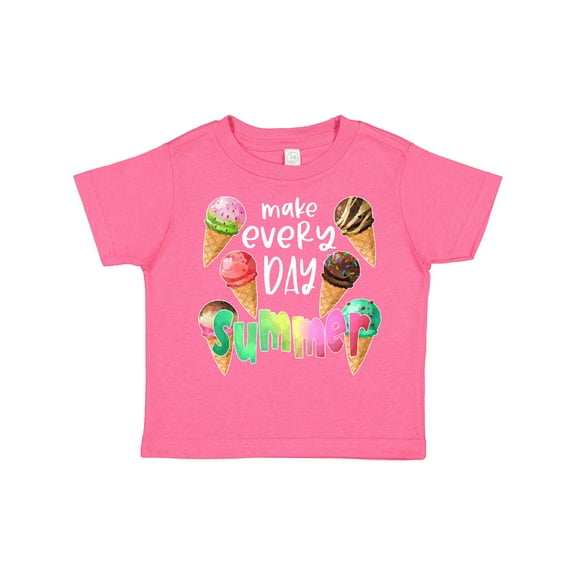 Inktastic Make Every Day Summer Ice Cream Cones Boys or Girls Toddler T-Shirt