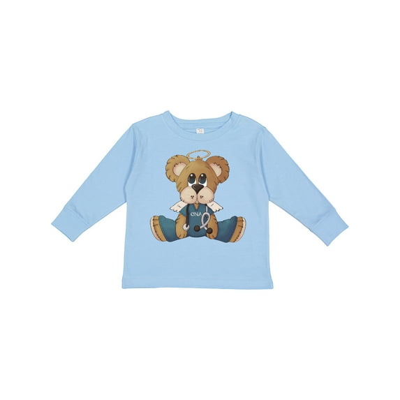 Inktastic Male CNA Teddy Bear Boys Long Sleeve Toddler T-Shirt