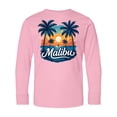 thumbnail image 1 of Inktastic Malibu Summer Beach Sunset Long Sleeve Youth T-Shirt, 1 of 5