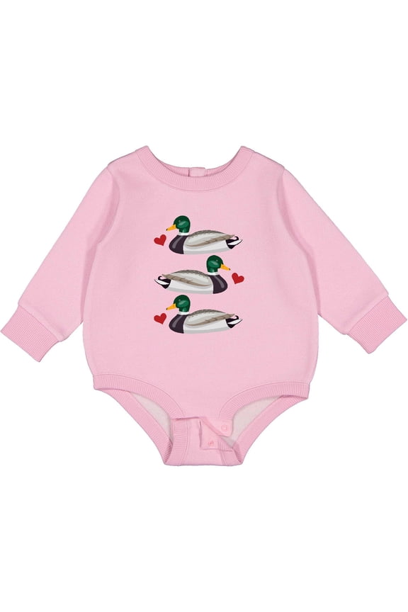 Mallard Ducks Baby Fleece Bodysuit
