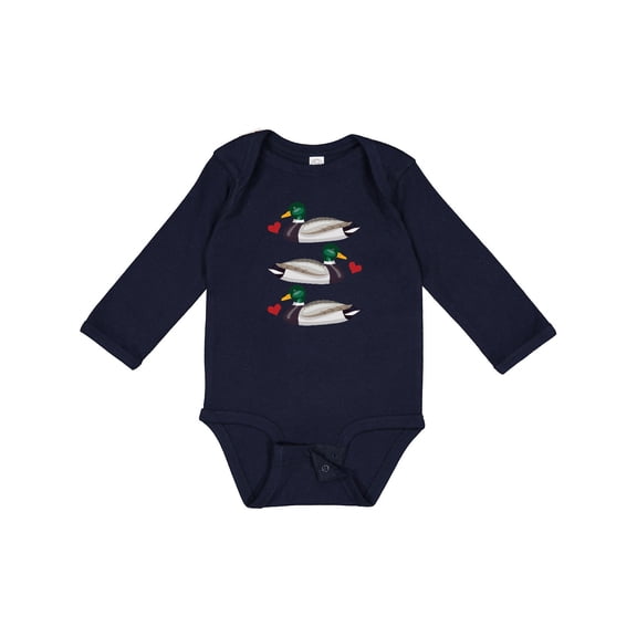 Inktastic Mallard Ducks Boys or Girls Long Sleeve Baby Bodysuit