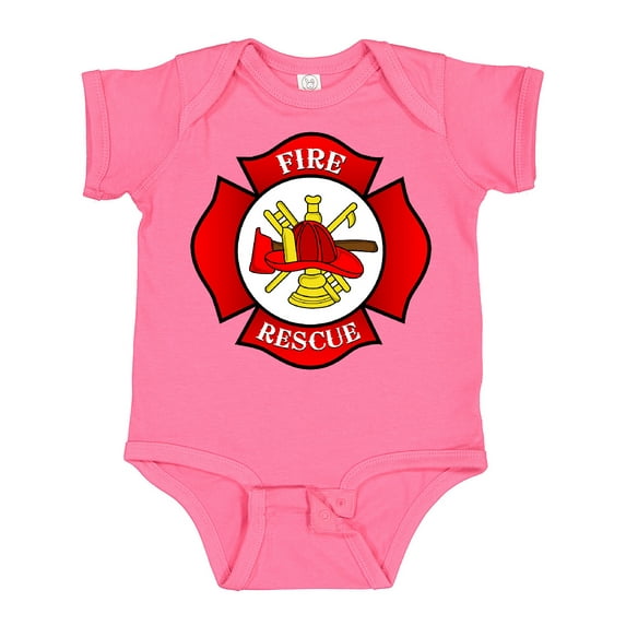 Inktastic Maltese Cross Firefighter Boys or Girls Baby Bodysuit