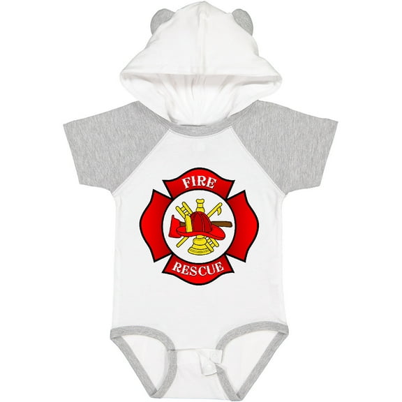 Inktastic Maltese Cross Firefighter Boys or Girls Baby Bodysuit