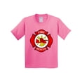thumbnail image 1 of Inktastic Maltese Cross Firefighter Youth T-Shirt, 1 of 5