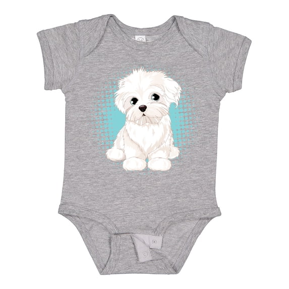 Inktastic Maltese Puppy Dog Boys or Girls Baby Bodysuit