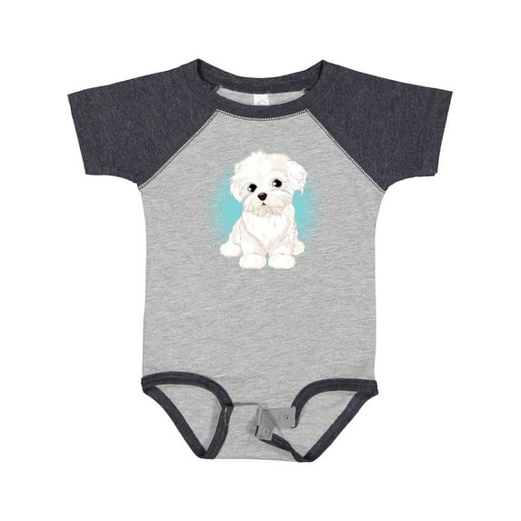 Inktastic Maltese Puppy Dog Boys or Girls Baby Bodysuit