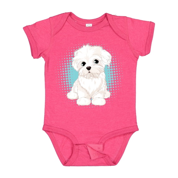 Inktastic Maltese Puppy Dog Boys or Girls Baby Bodysuit