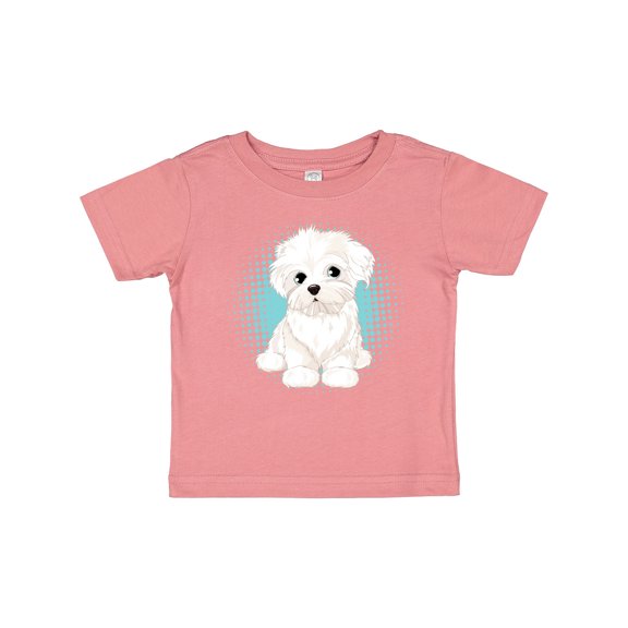 Inktastic Maltese Puppy Dog Boys or Girls Baby T-Shirt