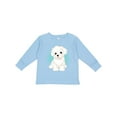 thumbnail image 1 of Inktastic Maltese Puppy Dog Boys or Girls Long Sleeve Toddler T-Shirt, 1 of 5