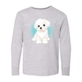thumbnail image 1 of Inktastic Maltese Puppy Dog Long Sleeve Youth T-Shirt, 1 of 5