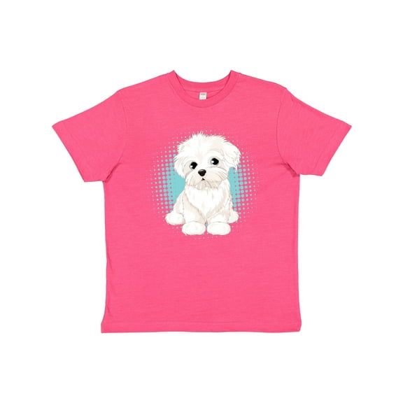 Inktastic Maltese Puppy Dog Youth T-Shirt
