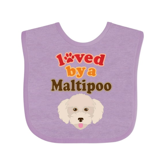 Inktastic Maltipoo Dog Poodle Maltese Boys or Girls Baby Bib