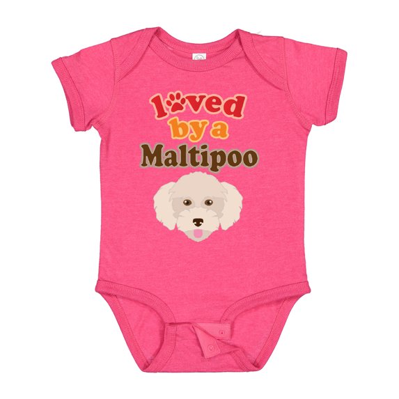 Inktastic Maltipoo Dog Gift Poodle Maltese Boys or Girls Baby Bodysuit