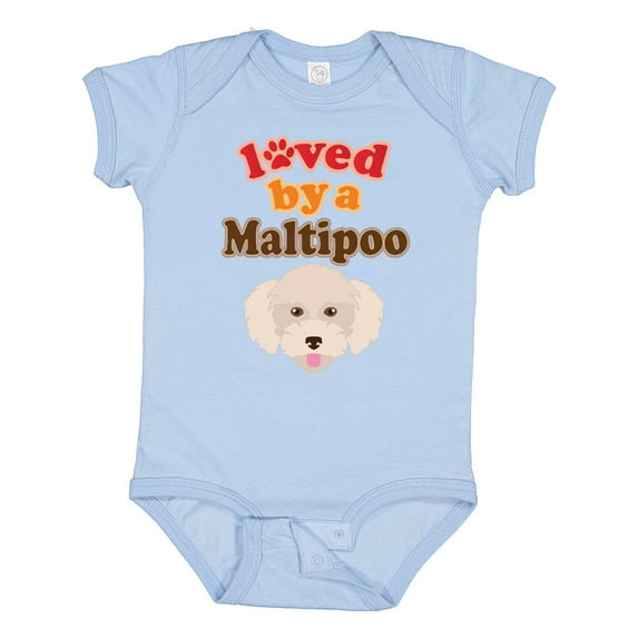 Inktastic Maltipoo Dog Gift Poodle Maltese Boys or Girls Baby Bodysuit