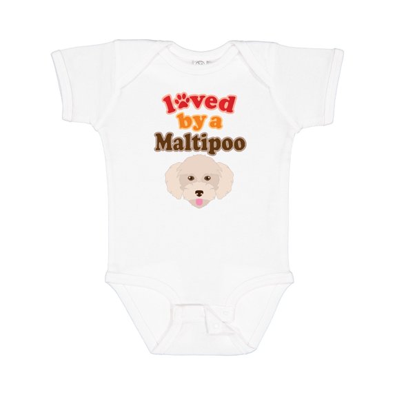 Inktastic Maltipoo Dog Gift Poodle Maltese Boys or Girls Baby Bodysuit