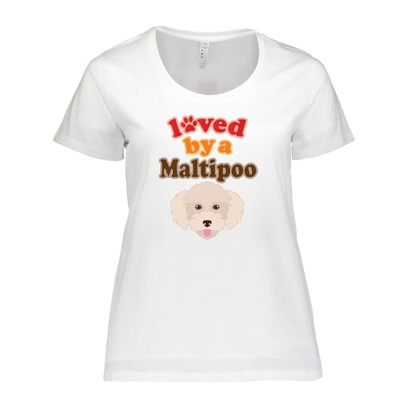 Inktastic Maltipoo Dog Gift Poodle Maltese Women's Plus Size T-Shirt