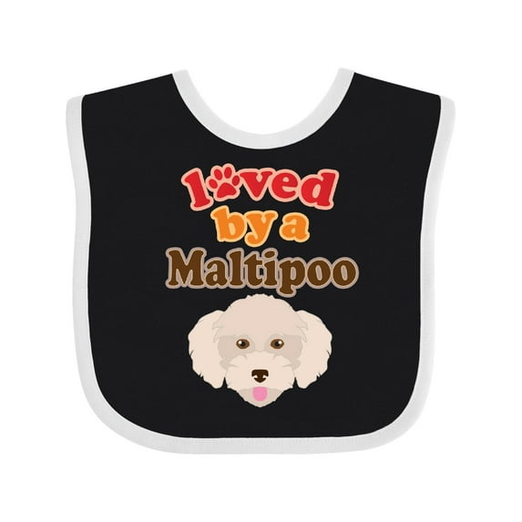 Inktastic Maltipoo Dog Poodle Maltese Boys or Girls Baby Bib