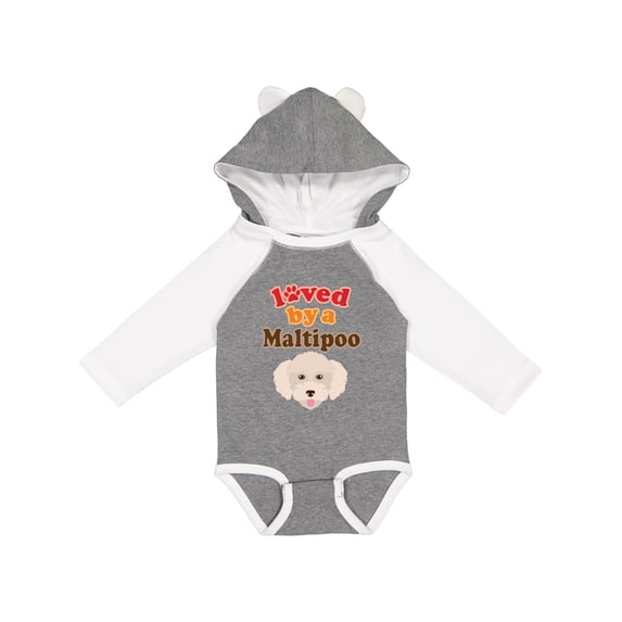 Inktastic Maltipoo Dog Poodle Maltese Boys or Girls Long Sleeve Baby Bodysuit
