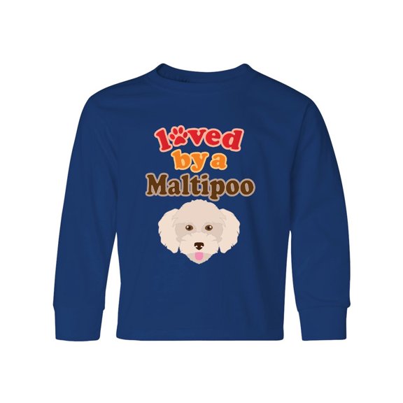 Inktastic Maltipoo Dog Poodle Maltese Long Sleeve Youth T-Shirt