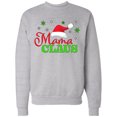 thumbnail image 1 of Inktastic Mama Claus with Christmas Santa Hat and Snowflakes Adult Sweatshirt, 1 of 4