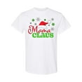 thumbnail image 1 of Inktastic Mama Claus with Christmas Santa Hat and Snowflakes T-Shirt, 1 of 5