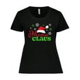 thumbnail image 1 of Inktastic Mama Claus with Christmas Santa Hat and Snowflakes Women's Plus Size T-Shirt, 1 of 5