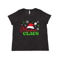 thumbnail image 1 of Inktastic Mama Claus with Christmas Santa Hat and Snowflakes Women's Plus Size T-Shirt, 1 of 5