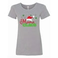 thumbnail image 1 of Inktastic Mama Claus with Christmas Santa Hat and Snowflakes Women's T-Shirt, 1 of 5
