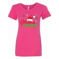 thumbnail image 1 of Inktastic Mama Claus with Christmas Santa Hat and Snowflakes Women's T-Shirt, 1 of 5