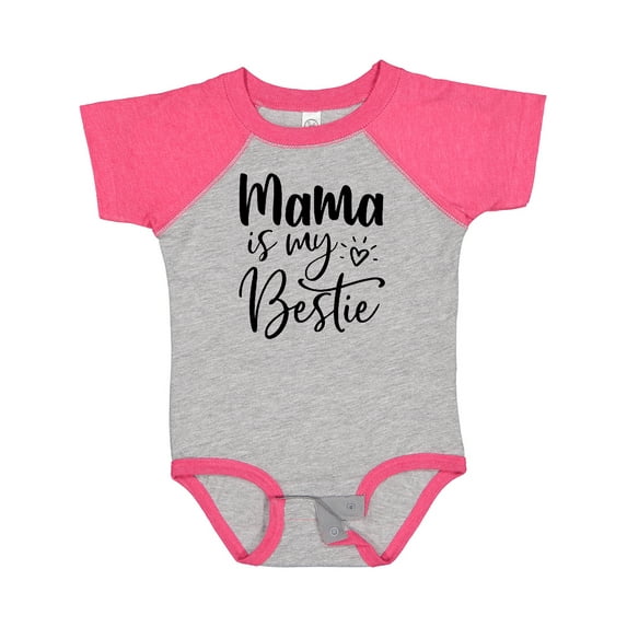 Inktastic Mama Is My Bestie Boys or Girls Baby Bodysuit