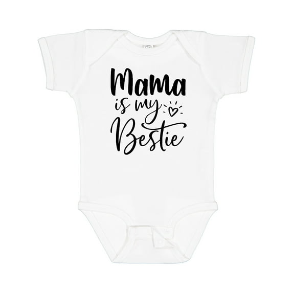 Inktastic Mama Is My Bestie Boys or Girls Baby Bodysuit