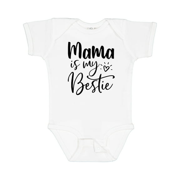 Inktastic Mama Is My Bestie Boys or Girls Baby Bodysuit