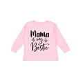 thumbnail image 1 of Inktastic Mama Is My Bestie Boys or Girls Long Sleeve Toddler T-Shirt, 1 of 5