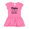 thumbnail image 1 of Inktastic Mama Is My Bestie Gift Baby Girl Dress, 1 of 4