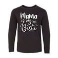 thumbnail image 1 of Inktastic Mama Is My Bestie Long Sleeve Youth T-Shirt, 1 of 5