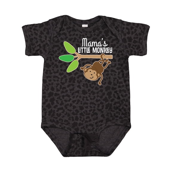 Inktastic Mama Little Monkey Grandchild Boys or Girls Baby Bodysuit
