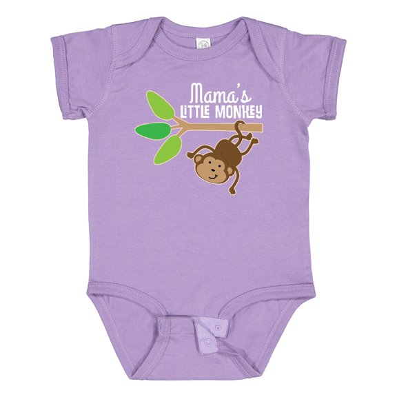 Inktastic Mama Little Monkey Grandchild Boys or Girls Baby Bodysuit