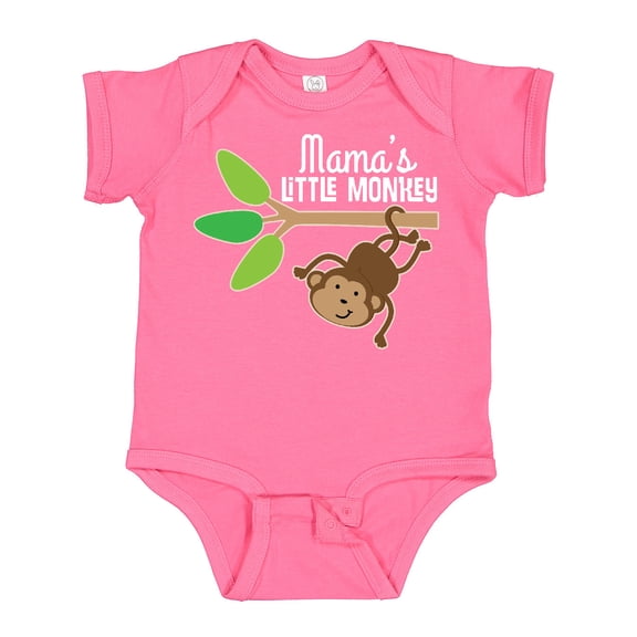 Inktastic Mama Little Monkey Grandchild Boys or Girls Baby Bodysuit