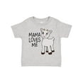thumbnail image 1 of Inktastic Mama Loves Me Cute Goat Boys or Girls Toddler T-Shirt, 1 of 5