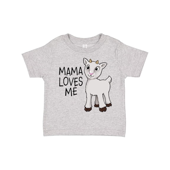 Inktastic Mama Loves Me Cute Goat Boys or Girls Toddler T-Shirt