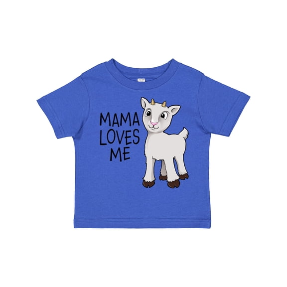 Inktastic Mama Loves Me Cute Goat Boys or Girls Toddler T-Shirt
