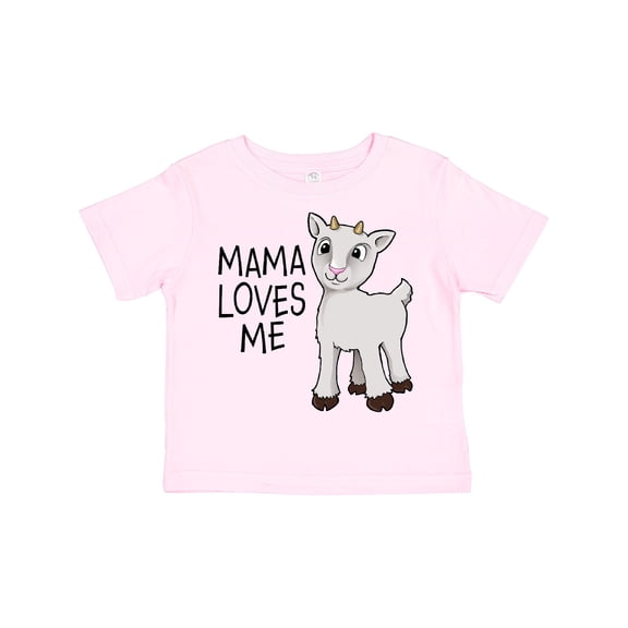 Inktastic Mama Loves Me Cute Goat Boys or Girls Toddler T-Shirt